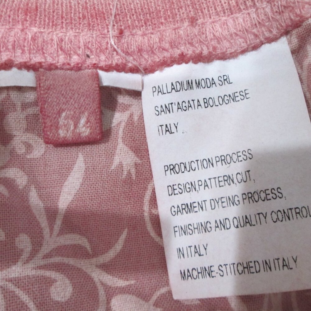 120% Lino Casual Shorts Size 54 (38 US) In Red 100% Linen Drawstring Waist - Picture 6 of 7